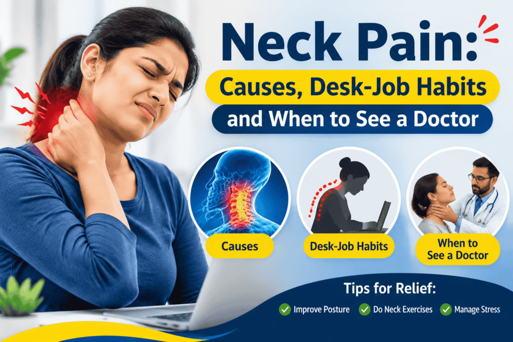 Neck Pain: Causes, Desk-Job Habits and When to See a Doctor